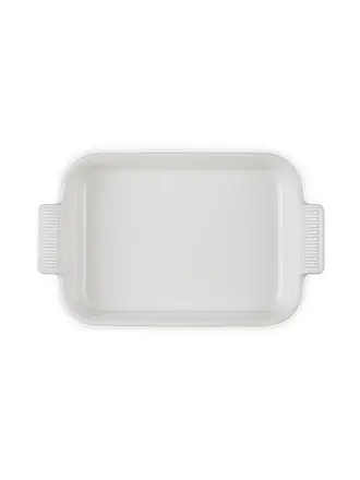 LE CREUSET | Plat à four rectangulaire Tradition en grès 26x19cm/4,2l Meringue | creme
